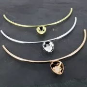 Setting tubes pendant 4320 18x13 fine Gold plated x1