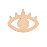 Metal spacer lucky-charm eye 20 mm Pink gold tone x1|raw }}