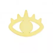 Metal spacer lucky-charm eye 20 mm fine Gold plated x1