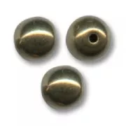 Round beads 6mm Gold Bronze x25