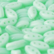 Pressed glass beads with 3 holes Cali Beads 3x8mm Green Silk x30|raw }}