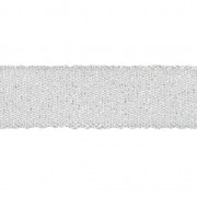 Frou-Frou metallized polyester ribbon 12 mm Silver tone x1m|raw }}