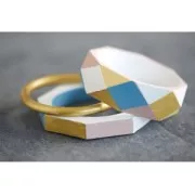 Set of 2 Medium ring wooden bracelets to customize x1