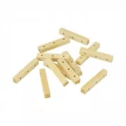 Set of 12 wooden tube 3 holes 5x30 mm x1