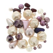 Czech glass beads assortment pearly rose x50g|raw }}
