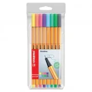 Etui de 8 stylos feutres Point 88 STABILO pointe fine 0.4 mm Pastel Collection