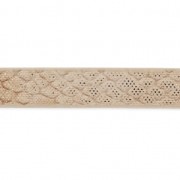 Fancy synthetic ribbon 5 mm reptile effect Sand Metallic x1.2m|raw }}