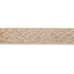 Fancy synthetic ribbon 5 mm reptile effect Sand Metallic x1.2m