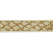 Fancy synthetic ribbon 5 mm reptile effect Natural x1.2m|raw }}