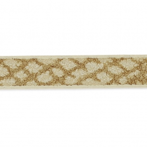 Fancy synthetic ribbon 5 mm reptile effect Natural x1.2m