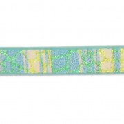 Fancy synthetic tape 5 mm reptile effect Teal Metallic x1.2m|raw }}