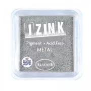 Inkpad Aladine Pigment Izink Metal Silver (n°19120) x1