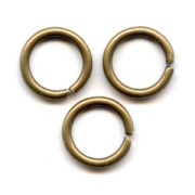 Jumprings open  7x1mm Made in Europe - Bronze tone x50