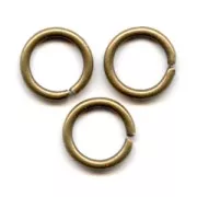 Jumprings open  7x1mm Made in Europe - Bronze tone x50