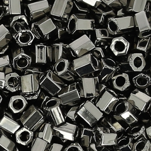 Seed beads Miyuki 11/0 Hex Cut 190 - Nickel Plated x5g