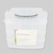 Storage Case for creative leisure 3 floors 16x16x13 cm 18 compartments|raw }}