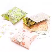 Set of cardboard gift folders Paper Poetry Bouquet Sauvage x6