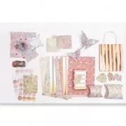 Set of cardboard gift folders Paper Poetry Bouquet Sauvage x6