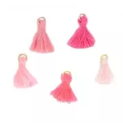 Assortment of 5 cotton pompons It's Magic Made by Me 17 mm Candy