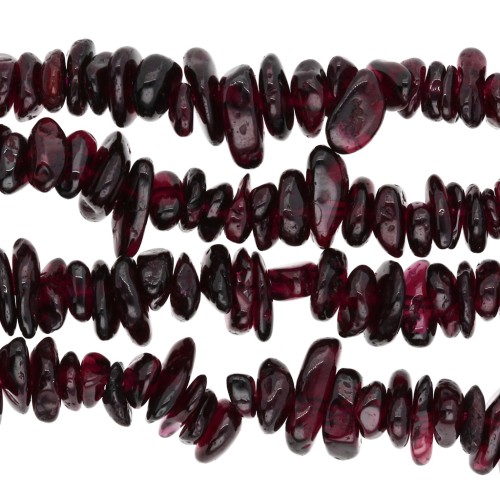 5–8 mm gemstone bead - Garnet x80 cm