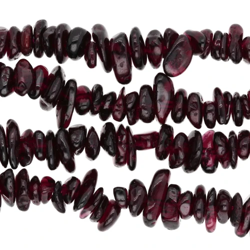 5–8 mm gemstone bead - Garnet x80 cm