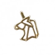 Metal spacer origami It's Magic Made by Me 16 mm Unicorn Gold Tone