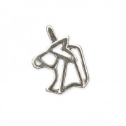 Metal spacer origami It's Magic Made by Me 16 mm Unicorn Silver Tone|raw }}