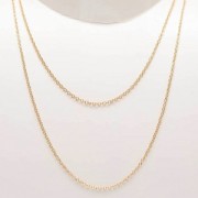 Choker double length Magical Summer 55 et 45 cm Gold Tone|raw }}