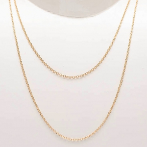 Choker double length Magical Summer 55 et 45 cm Gold Tone