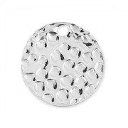 Round Hammered Sequin 10 mm Sterling Silver 925 x1|raw }}