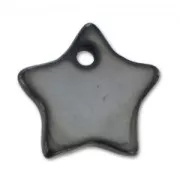 Mother-of-Pearl star-shaped Sequins 12mm Cinnamon/Grey x10