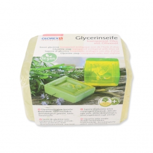 Ecological glycerin soap bar for DIY soap creation - Transparent Olive Oil x250g