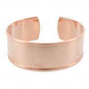 Brass bracelet base with curved edge 21x160mm gold tone pink x1|raw }}