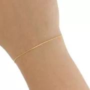 fine chain for Miyuki Delica 11/0 paloma 0.6 mm gold x50 cm