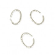 Oval open rings 3.3x2.4x0.4 mm for fine chain Rhodié x1g|raw }}