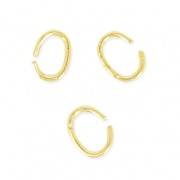 Oval open rings 3.3x2.4x0.4 mm for fine chain Gold Tone x1g|raw }}