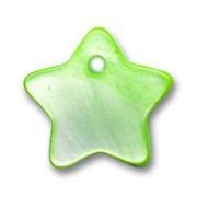Mother-of-Pearl star-shaped Sequins 12mm Peridot x10|raw }}