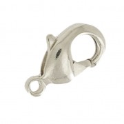 Rhodié lobster clasp 9.5mm x1