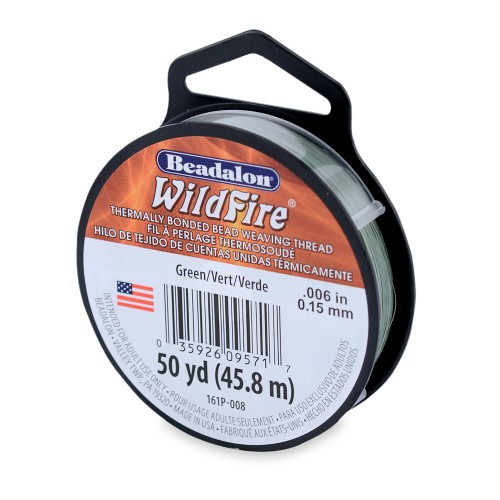 WildFire Nylon thread 0.15mm Green x 45.8m