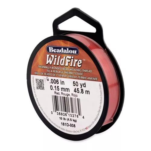 WildFire Nylon thread 0.15mm Red x 45.8m