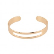 Bracelet for Miyuki bead weaving 10x155 mm  Rose Gold Tone x1|raw }}