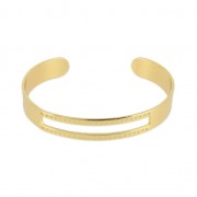 Bracelet for Miyuki bead weaving 10x155 mm Gold Tone x1|raw }}