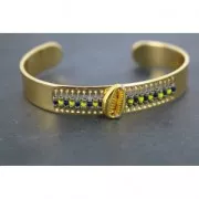 Bracelet for Miyuki bead weaving 10x155 mm Gold Tone x1