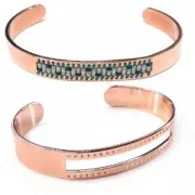 Bracelet for Miyuki bead weaving 10x155 mm Gold Tone x1