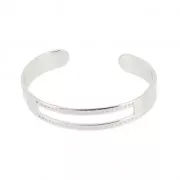Bracelet for Miyuki bead weaving 10x155 mm 10x155 mm Silver Tone x1