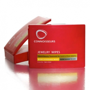 Connoisseurs cleaning wipes 76x89 mm pour for silver and gold jewelery x25