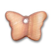 Mother-of-Pearl butterfly-shaped Sequins 14x20mm Brown x10|raw }}