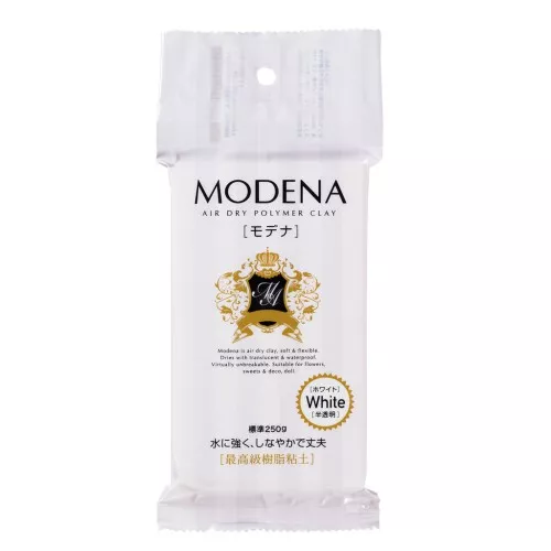 Padico self-hardening semi-opaque clay Modena White x250g