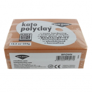 Polymer clay Kato Polyclay 354 gr Brown (n°517)