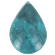 Pear shaped cabochon 14x10 mm Genuine Turquoise x1